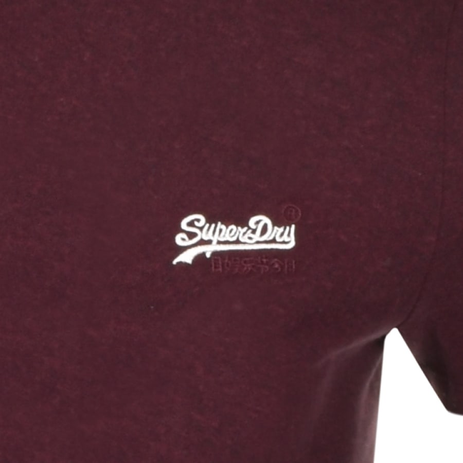 Alternative Image for ProductSuperdry Short Sleeved T Shirt Burgundy3